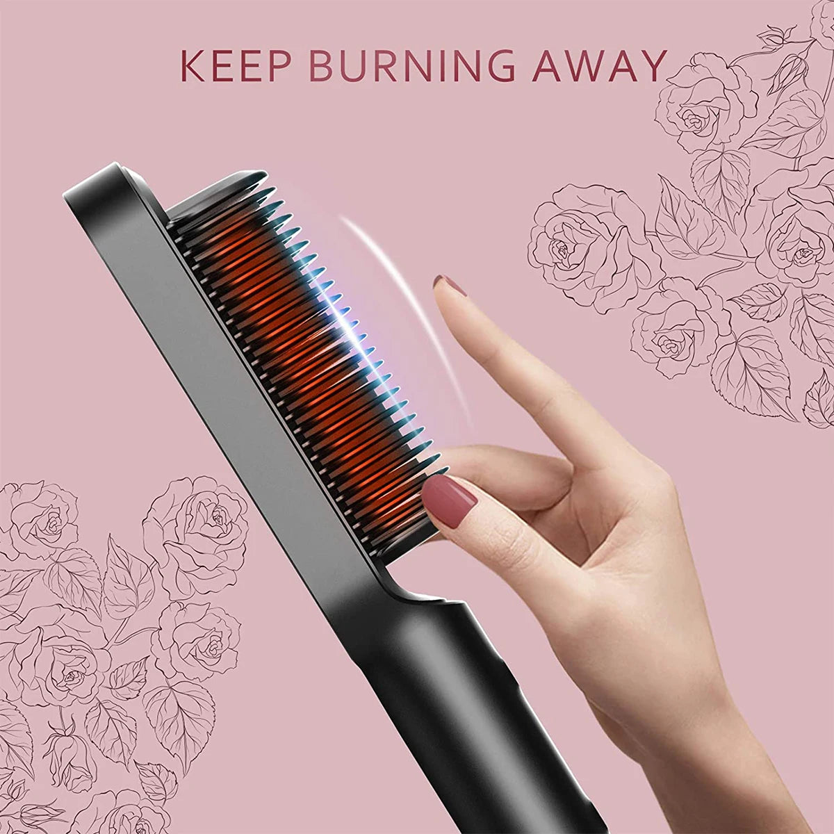 Hair Straightener Hot Comb Curling Iron Multi-speed Negative Ion Hair Straightener Styling Comb Anti Scald Hair Straightener